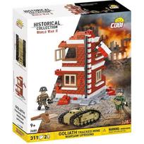 Cobi Klocki Konstruktorius Goliath Varšuvos sukilimas COBI-2680, 1:28, 311 elementų, 2 figūros, griuvėsių diorama, 9 metai