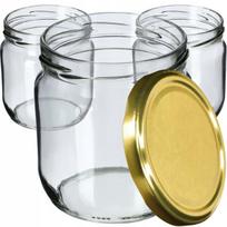 24x stiklainiai 425 ml stiklainiai konservams agurkams medaus kamšteliai Fi82