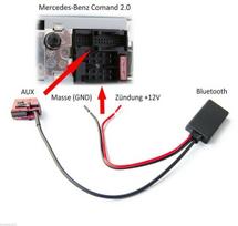 „Bluetooth“ adapteris „Aux in Audio“, 18 kontaktų, skirtas „Mercedes Benz A-Class“ C-Class CLK SL Comand 2.0 Radio W168 W202 W208 W209 W164