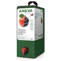 Natūralios obuolių-juodųjų serbentų sultys Aneva J, 3 l