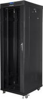 Lanberg | Rack cabinet 19" free-standing 37U/600x800 (flat pack) with glass door, LCD | FF01-6837-12BL | Black FF01-6837-12BL | 5901969430400