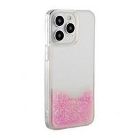 iLike    Apple    iPhone 15 Pro Max Silicone Case Water Glitter    Pink