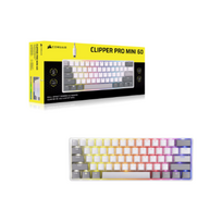CORSAIR CLIPPER PRO MINI 60 Hall Effect Gaming Keyboard White
