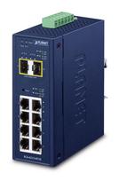 PLANET IP30 Industrial L2/L4 8-Port Managed Switch L2/L4 Gigabit Ethernet (10/100/1000) Blue