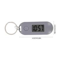 „Keychain Hanging Watch Key Ring Skaitmeninis Laikrodis“ Studentai Nutildo Raktų Pakabukų Laikrodį Pilką
