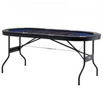 Pokerio stalas, 183x82x72 cm, sulankstomas, plienas, kortų žaidimų stalas