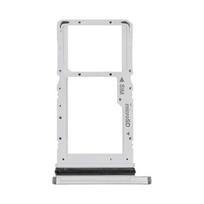 SIM kortelės dėklas, skirtas Samsung Galaxy Tab A7 + Samsung micro-SD lizdas Sidabrinė