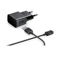 [Suderinčio Samsung Galaxy ALPHA-COREPRIME-GRANDPRIME] USB kabelis 1 metras + Juodas įkroviklis [Phonillico®]