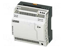 Power supply: switched-mode | 100W | 24VDC | Mounting: DIN | 4.2A