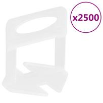 Plytelių išlyginimo spaustukai, 2500vnt., 1,5mm