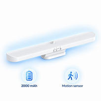 Įkraunamas LED šviestuvas su judesio jutikliu, 120 lm, USB-C įkrovimas, 2000 mAh