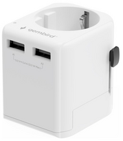 Gembird TPA-EU2A12-01-W Universal Travel Adapter 12W / white