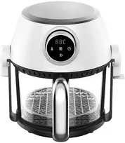 4 in 1 karšto oro gruzdintuvė su stikline taure, griliu ir puodu, 4 l FIT2, 1200 W, 16 programų