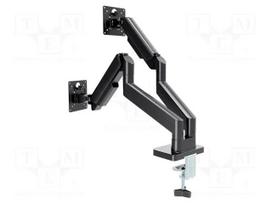 Gembird MA-DA2-06 Desk Mounted Adjustable Double Monitor Arm 17"-32" / black