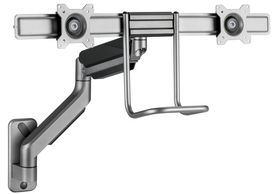 Gembird MA-WA2-02 Adjustable Dual Monitor Wall Mount Arm