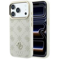 Guess Peony 4G Small Logo MagSafe Case for iPhone 18 Pro Max / iPhone 17 Pro Max / beige