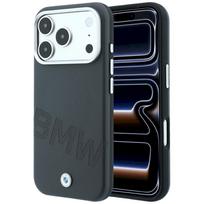 Etui BMW Sign Inclined Deboss Letters MagSafe for iPhone 18 Pro / 17 Pro grey