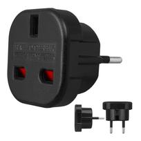 Įrankiai ir matavimo prietaisai // Įrankių, priedų naujienos // Adapter gniazdo UK Maclean, na wtyk EU, czarny, MCE72