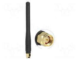 Antenna: communication | ISM,inner | black | SMA | male | 433MHz | 50Ω