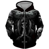 Madingi 3D spausdinti juodi gobtuvai/striukė Unisex gotikiniai megztiniai su užtrauktuku Personality Vyriški megztiniai gatvės drabužiai 3XL gray