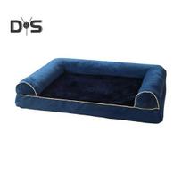 Ortopedinė šunų lova Didelė plaunama šunų sofa-lova Minkšta „Boster Dog Nest“ medvilnės užpildo šilta sofa, skirta vidutinio dydžio šunims M mėlyna