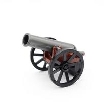 MOC Karinis konstravimo kaladėlių figūrėlė Napoleono karų kareivis Priedai Ginklas Patranka Smėlio maišas Armija Piratas Mini kaladėlė dovana X003 PASIDARYK pats gray