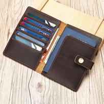 Passport Bag, Convenient and Multi-functional Document Bag, Passport Holder, Document Bag, Storage Bag, Card Bag, Wallet One Size tamsios kavos spalvos