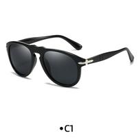 New Men Polarized Sunglasses Fashion Outdoor Camping Sports Driving Uv Resistant Glasses Women Retro Decorative Glasses Uv400 gray