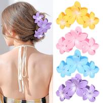 All-match Hairpin Hairpin Headdress Frosted Flower Shark Clip Hairpin Hair Accessories 4 pieces/set
