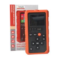 Xtruck 819 Wireless OBD2 Scanner – Bluetooth Truck Diagnostic Tool with 15-Language Support and 1 m Cable for 99% of Vehicles red