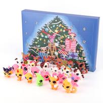 2025 Christmas Advent Calendar Little Pet 24 Day Authentic Mystery Figures Countdown Calendar Surprise Collectible Toy Kids Gift L gray