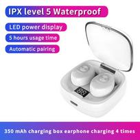 Mini nematomos ausinės TWS Bluetooth ausinės Belaidės ausinės HIFI stereo triukšmo slopinimas Ausinės skirtos iPhone Xiaomi balta