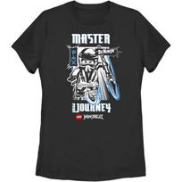 Fifth Sun Lego Ninjago Master Your Journey Women's Short Sleeve Tee Shirt, Black, Small XXL įvairiaspalvis