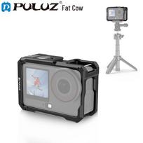 PULUZ Aluminum Alloy Protective Frame for DJI Osmo Action 6 Panoramic Camera juoda