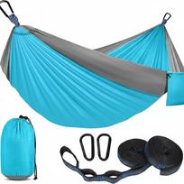 Portable Anti-Mosquito Camping Hammock with Automatic Quick-Opening gray