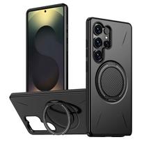 Prabangus 360° magnetinis laikiklio dėklas, skirtas Samsung Galaxy S25 S24 S23 Ultra S25FE S25Edge S24FE, su Magsafe šarvuotu smūgiams atspariu dangteliu Galaxy S23