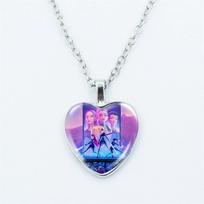! Kpop Demon Hunters Necklace Bracelet Set Girl Kawaii Anime Chain Bracelet Children Cosplay Jewelry Accessories Pendant white