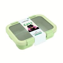 Bento Box Leakproof Lunch Food Storage with Stackable Design Carry Handles Office School for Kitchen Restaurant Use Lunch Box gray