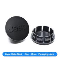 Jeep 4 vnt. Automobilio ratlankio centrinės dalies dangtelio emblemos dekoravimo rinkinys, 55MM 63MM dydžio, Jeep Wrangler Grand Cherokee Aveng