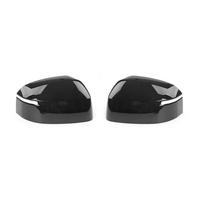 For Hyundai Santa Fe 2024 Car Rearview Side Mirror Cover Wing Cap Exterior Door Housing Shell Trim Sticker ABS Carbon / Black Gloss Black black