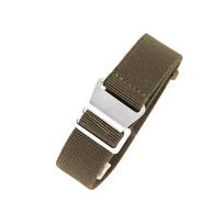 60Derliaus Prancūziška Parašiuto RankinėNATO Elastingas Nailoninis Laikrodžio Dirželis Tinka Pagrindiniams Prekių ženklams18 20 22mm 18mm-Black buckle armijos žalia spalva