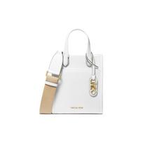 Michael Kors MK Gigi Logotipas Reguliuojamas Peties Dirželis Odinis Ir Dirbtinio Odos Peties Crossbody Rankinė Moteriškos Rankinės Baltas 32R4G3GC4L-085 Basic Set (Bag+Dust Bag) white