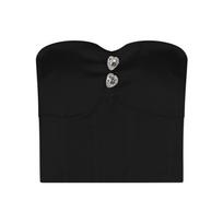 Women's Strapless Bandage Tube Top - Spring/Summer Slim Fit Small juoda