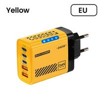5 prievadų 240W GaN USB įkroviklis Type C Greitas įkrovimas Maitinimo adapteris QC3.0 USB Type C įkroviklis EU/US kištukas 17 Samsung