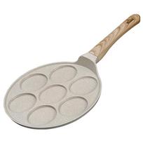 7 formelių blynų keptuvė, neprideganti, pusryčių keptuvė, tinkama dujinei viryklei, 10,6 colio 27CM white
