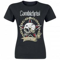 Combichrist Unisex Adult Skull T-Shirt XL juoda