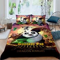 Spausdintas  Kung Fu Panda  patalynės komplektas apima vieną antklodės užvalkalą ir du pagalvių užvalkalus, suteikiant jums prabangią ir patogią 135X200cm