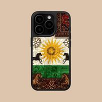 Kurdistano vėliavos matinio paviršiaus dėklas mobiliajam telefonui iPhone 17 16 15 14 13 12 11 Air Pro Max Plus Spalvingas dangtelis iPhone 16 Pro