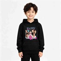 Harry Styles Kiss All The Time Album Pocket Hoodie Kids Cartoon Jumper Toddler Girls Vintage Harry Clothes Baby Boys Long Sleeve Sweatshirts 140cm beige