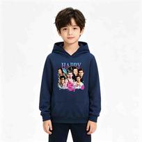 Harry Styles Kiss All The Time Album Pocket Hoodie Kids Cartoon Jumper Toddler Girls Vintage Harry Clothes Baby Boys Long Sleeve Sweatshirts 170cm black